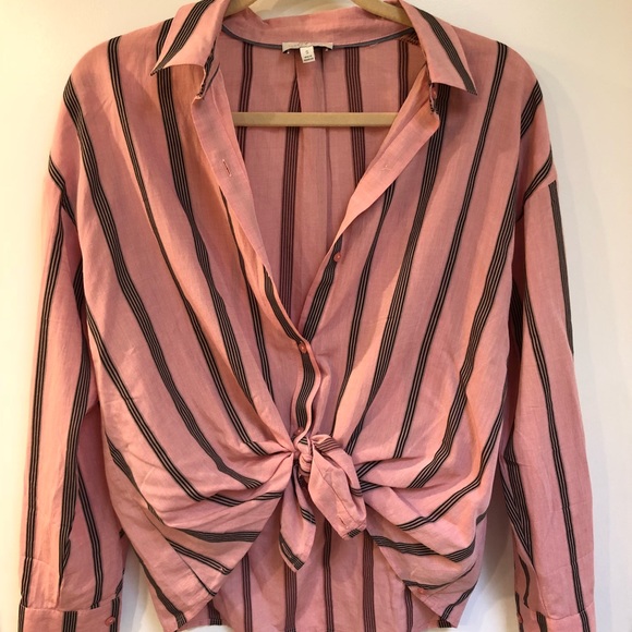 Lucky Brand Tops - Lucky Brand Pink Striped Top
